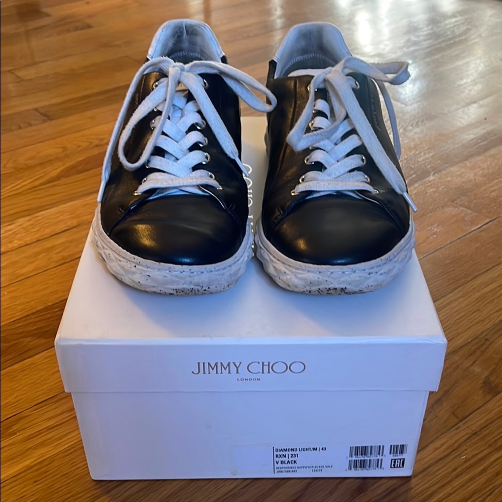 Men’s Jimmy Choo Black Sneakers Size 43